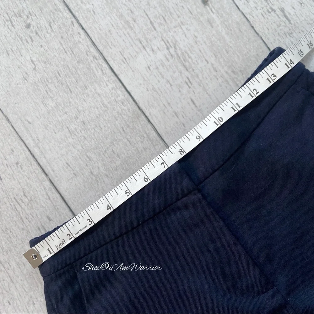 J.Crew NWT navy linen pull on ankle pants *shop@iamwarrior